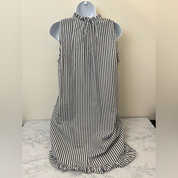 South Main Mexican Style Colorful Floral Embroidered Mini Dress Sz L Striped - Picture 5 of 7